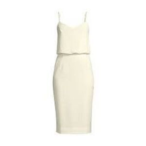 Dress the Population XL Alondra Blouson Dress Off White Bridal Sophisticated NWT